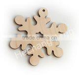 Snowflakes With Stars, Christmas Wooden Craft Shapes thumbnail-1