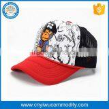 Custom White Baseball Hat 5 Panel Adjustable Mesh Back Trucker Cap for Men thumbnail-1