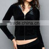 2017 New Design Ladies Fashion Hoodie Printed Velet Tracksuits thumbnail-1