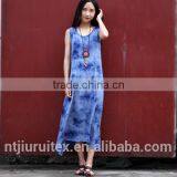 Women's Tie Dye Maxi Rayon Dress, Summer Dress thumbnail-1