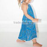 Beautiful Boho Printed Rayon One Piece Girls Party Dresses Children Girl Clothings Kids Model Dresses 2016 HSD5736 thumbnail-4