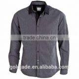 2014 Latest Mens Dress Shirt for Men Design Long Sleeves Shirts thumbnail-1