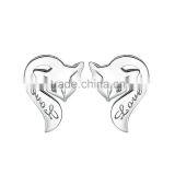 925 Sterling Silver Fashion Fox Animal Shape Trendy Latest Earring Stud thumbnail-2