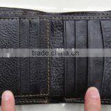 Fashion Golden Supplier Men Genuine Leather Black Luxury Wallet thumbnail-4
