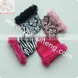 Wholesale Hot Sale Winter Cotton Baby Hat,light Blue Cotton Baby Hat With Ruffle thumbnail-1