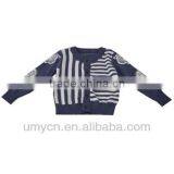 2014 New Design Boy's Stripes Jacquard Cardigan Sweater thumbnail-1