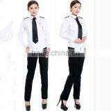 China Wholesales Short Sleeve White Airport Lady Aviator Shirts thumbnail-5