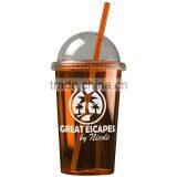USA Made 20 oz Single Wall Acrylic Tumbler With Dome Lid And Straw - BPA/BPS-free and Comes With Your Logo thumbnail-2