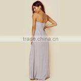 OEM Strapless Maxi Shift Dress With Keyhole One Fits All Plus Size Dresses thumbnail-4