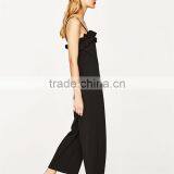 2017 Latest Fashion Custom Design Cropped Ruffled Evening Jumpsuit thumbnail-5