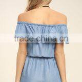 Guangzhou Supplier Fashion Romper Women Summer Sexy Denim Jumpsuits Women 2017 thumbnail-4