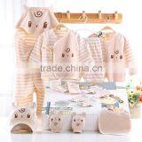 Wholesale 100% Organic Cotton 13 Pieces Sets of Baby Clothing Sets Gift Box for Newborn Girls Boys thumbnail-2