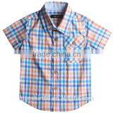Short Sleeve Kids Checked Shirts for Boy thumbnail-1