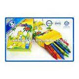 Colorful 24 Colors Pen Shpaped Non Toxic Crayons For Students , Safe Wax Material