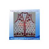 Embroidered waistcoat for older women