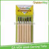 Hot Selling 12 Pieces High Quality Wooden Carving Hand Tool Set for Basic Woodcut thumbnail-6