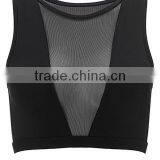 OEM Services Front Mesh Wholese Sports Bra Mositure Wicking Nylon Spandex Custom Women Sports Bra thumbnail-3
