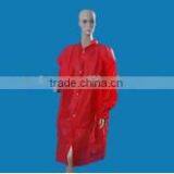 Surgical Disposable Red Lab/work Clothes With Elastic/knitted Cuff