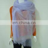 Manufacturer Many Colors Woven Pattern Light Weight Pure 100%cashmere Stoles thumbnail-5