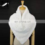 2016 Fashionable Hand Knitted Genuine Rex Rabbit Fur Scarf thumbnail-6