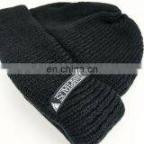 Custom Made Your Own Logo Embroidery Knit Beanie With Pom Pom thumbnail-5