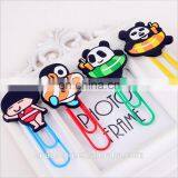 Factory Price and Book Used Embossed Custom Logo Soft Pvc Cartoon Bookmarks for Hot Sell