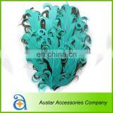 NEW! Hot Sell Tourquoise / Brown Nagorie Curled Goose Feather Pads thumbnail-1