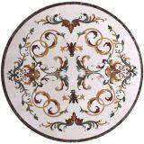 Arabic Marble Floor Flower Tile Waterjet Medallion thumbnail-4