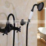 Black Telephone Handheld Rainfall Mixer Shower Set thumbnail-7