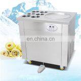 Fast Cooling Cooper Pipe Panasonic Compressor Single Pan Fruit Ice Cream Machine