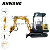 2.2 Ton 2.5 Ton Mini Farm Hydraulic Crawler Excavator With Hydraulic Hammer