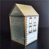 Biscuit Cookie / Tea House Shaped Tissue Tin Box 20cm Hemisphere Cake Tin thumbnail-2