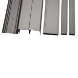 Anodized Silver Aluminium Profiles Sliding Door Frame for Wardrobe thumbnail-3