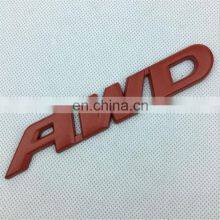 Customized Plastic Red Black Chrome Label Car Logo Emblem Badge Sticker thumbnail-3