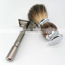 New Design Double Edge Blade High Quality Safety Razor Gun Black Metal Safety Razor thumbnail-5