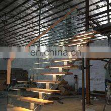 Modern Solid Wooden Treads Steps Stairs Straight Staircase Design thumbnail-4