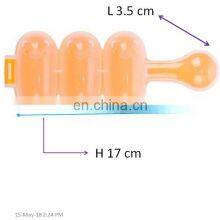 Designer Plastic Baby Rice Ball Mold Orange, Lunch Maker Mould thumbnail-5