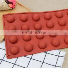 Heat Resistance Durable Silicone Mold For Chocolate Desserts Half Circle Cake Baking Mold Silicone Baking Mould Hemisphere thumbnail-3