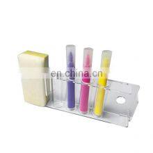 Стеновая панель для сухого стирания с 4 ячейками из акрила для держателя маркеров для стирания