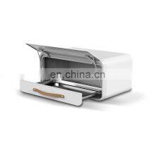 Large Bread Box Kitchen Counter Loaf Decorative Stainless Steel Bread Storage Bin