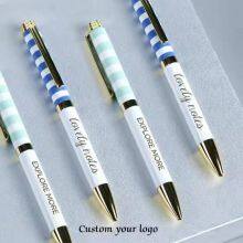 New Style High-end Metal Ballpoint Pen With Full Design Thermal Transfer Custom Logo Yiwu Pen thumbnail-2