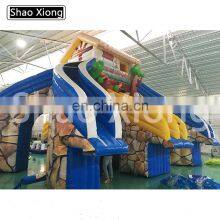 Park Waterslide Bouncer Swimming Ball Pool Inflatable Water Wet Slide for Kids