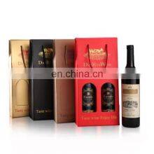 Wholesale Custom Printed Corrugated Paper Packaging With Rope Handle Gift Whisky Red Wine Bag thumbnail-5