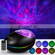 Portable Bluetooth LED Ocean Wave Night Lights Lamp Music Projector for kids