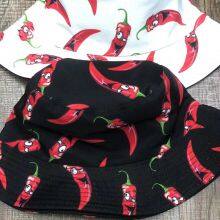 Foreign Trade New Flamingo Printing Fisherman Hat Streets of Europe thumbnail-4