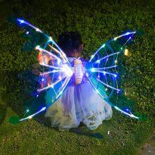 Butterfly Swing Fairy Electric Wings Women Girls Led Light Shiny DIY Wing Decor Toys Cosplay Automatic Wing for Kids thumbnail-5