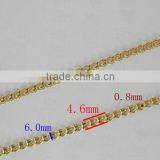 Alibaba Express Hot Sale Wholesale Gold Palted Brass And Stainless Steel Braided Chain