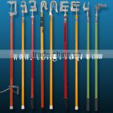 Portable ground earth rod set with earthing wire and earthing clamp