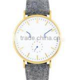 2016 Latest New Hot Selling Unusual Unisex Ronda Movement Tweed Watch thumbnail-4