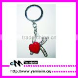 Wholesale rhinestone Letter keychain